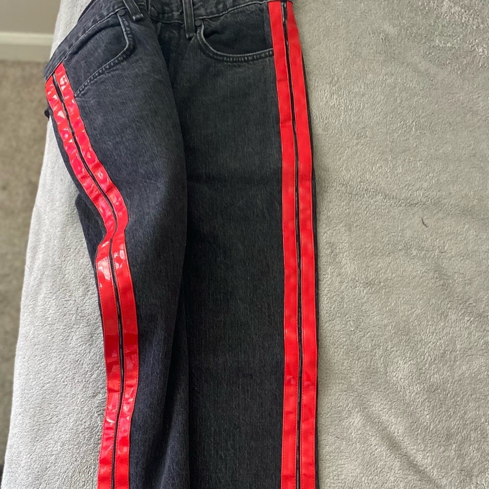 Rag & Bone Red Leather Stripe